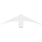 Ekena Millwork Bellingham Architectural Grade PVC Gable Bracket, 36"W x 9"H x 2"D x 4"F, 6/12 Pitch GBP036X09X0204BEL00 - alternate 5